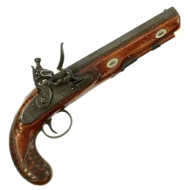 Original British Octagonal Barrel Flintlock Overcoat Pistol by W.J. Acot of London - c. 1825