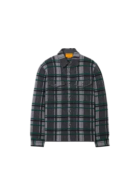 Plaid Work Shirt in Charcoal Combo