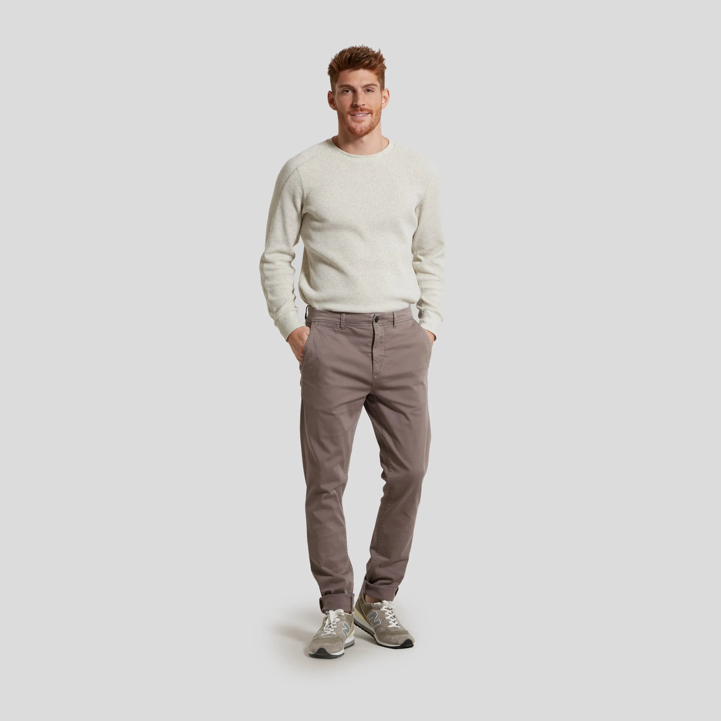 Precision Stretch Classic Fit Chino - Battleship Gray