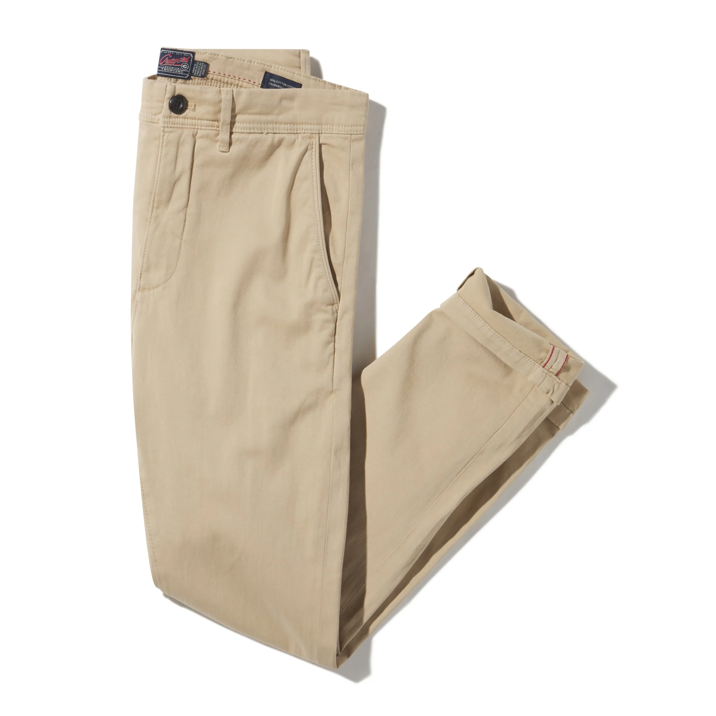 Precision Stretch Classic Fit Chino - Khaki