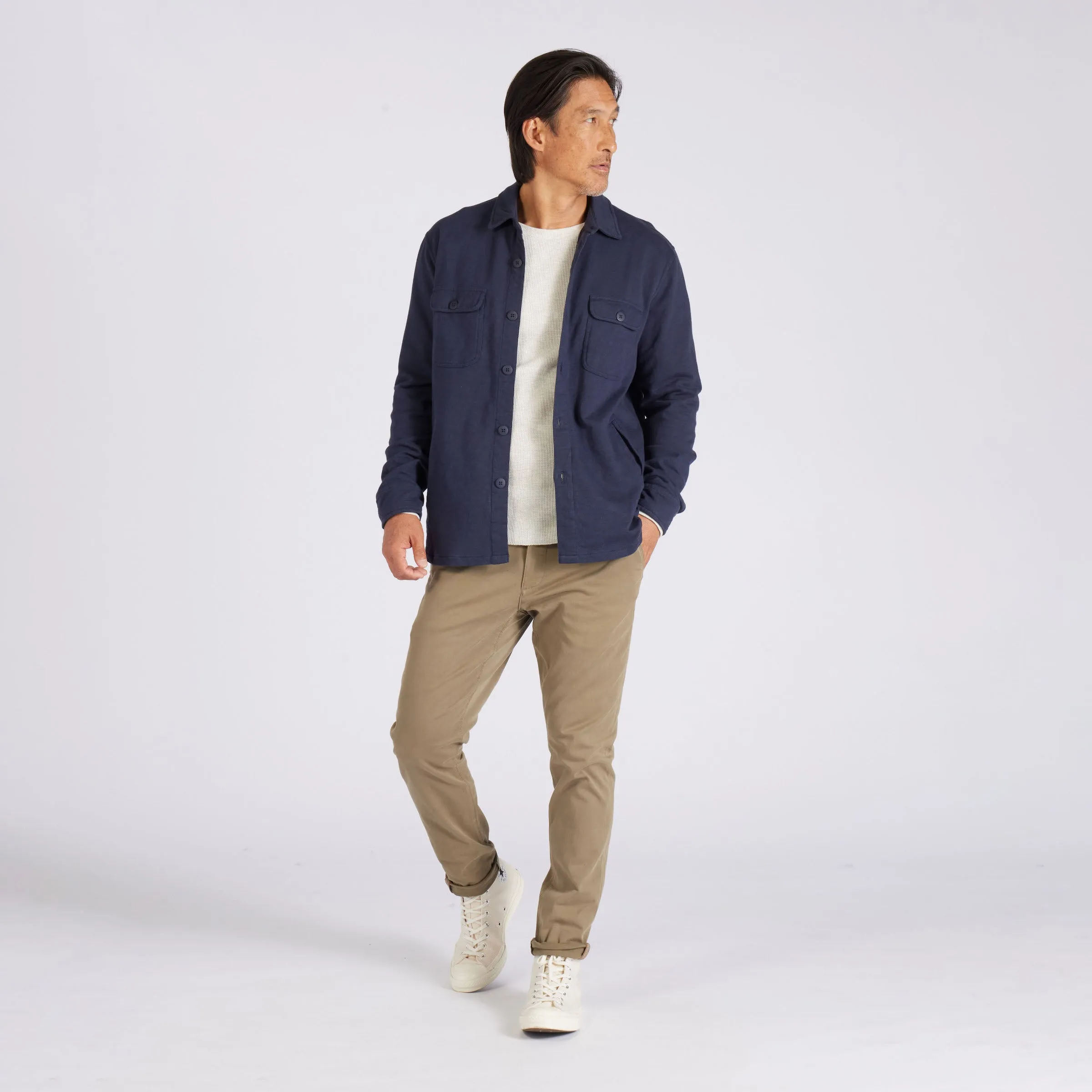 Precision Stretch Classic Fit Chino - Military Olive