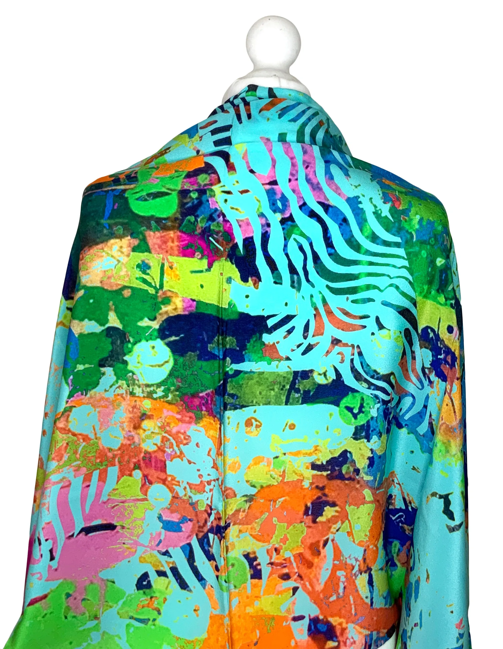 Rectangle 100% Silk Scarf by Clare O Connor - Irish Artist