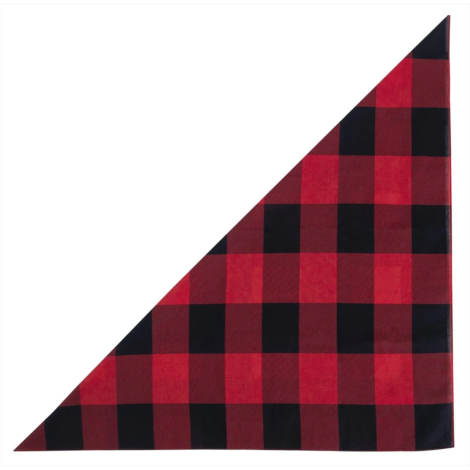 Red Plaid Bandana – 27" X 27" by Rothco