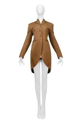 ROMEO GIGLI GOLD LONG RIDING COAT