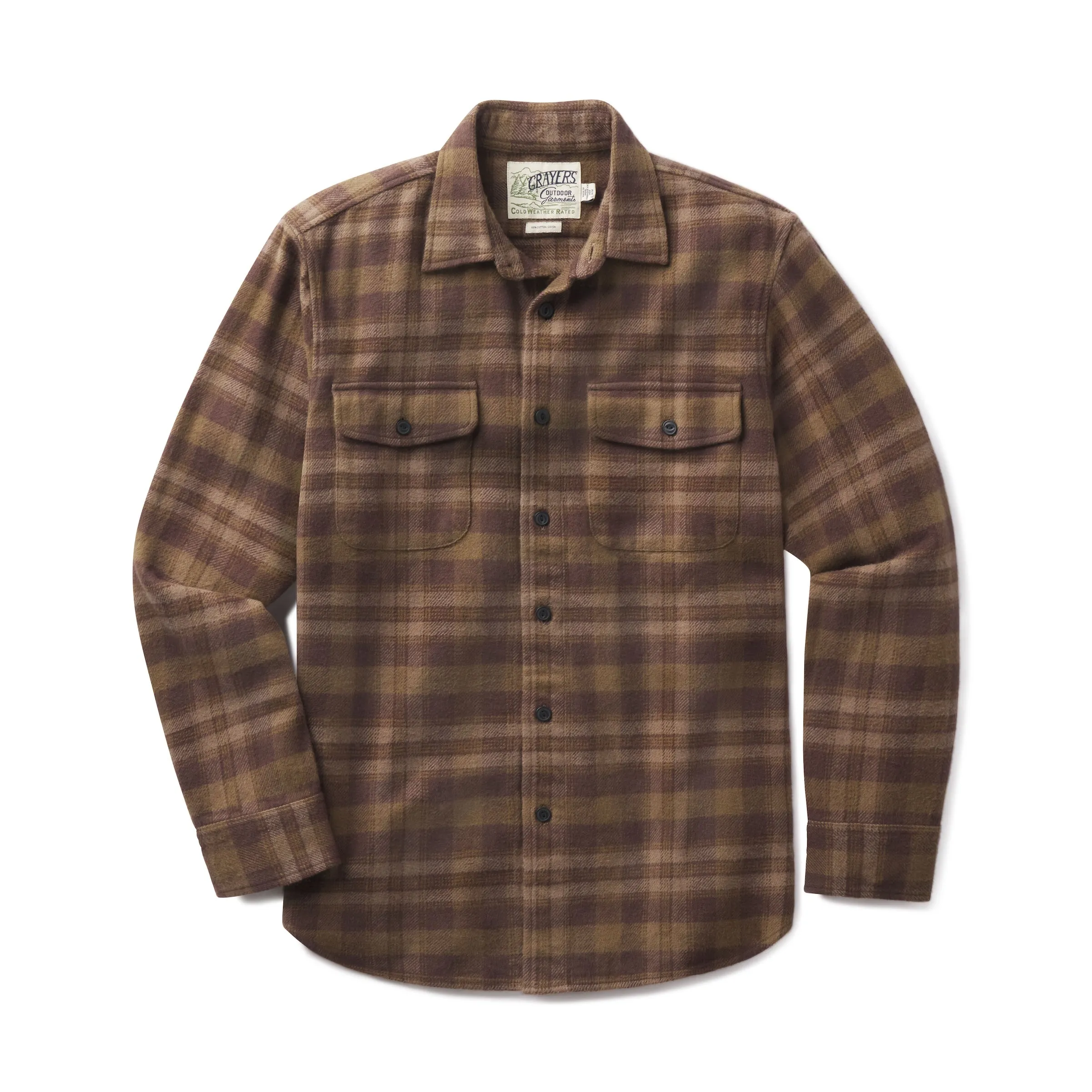 Scarboro Heritage Heavy Flannel - Olive Loden