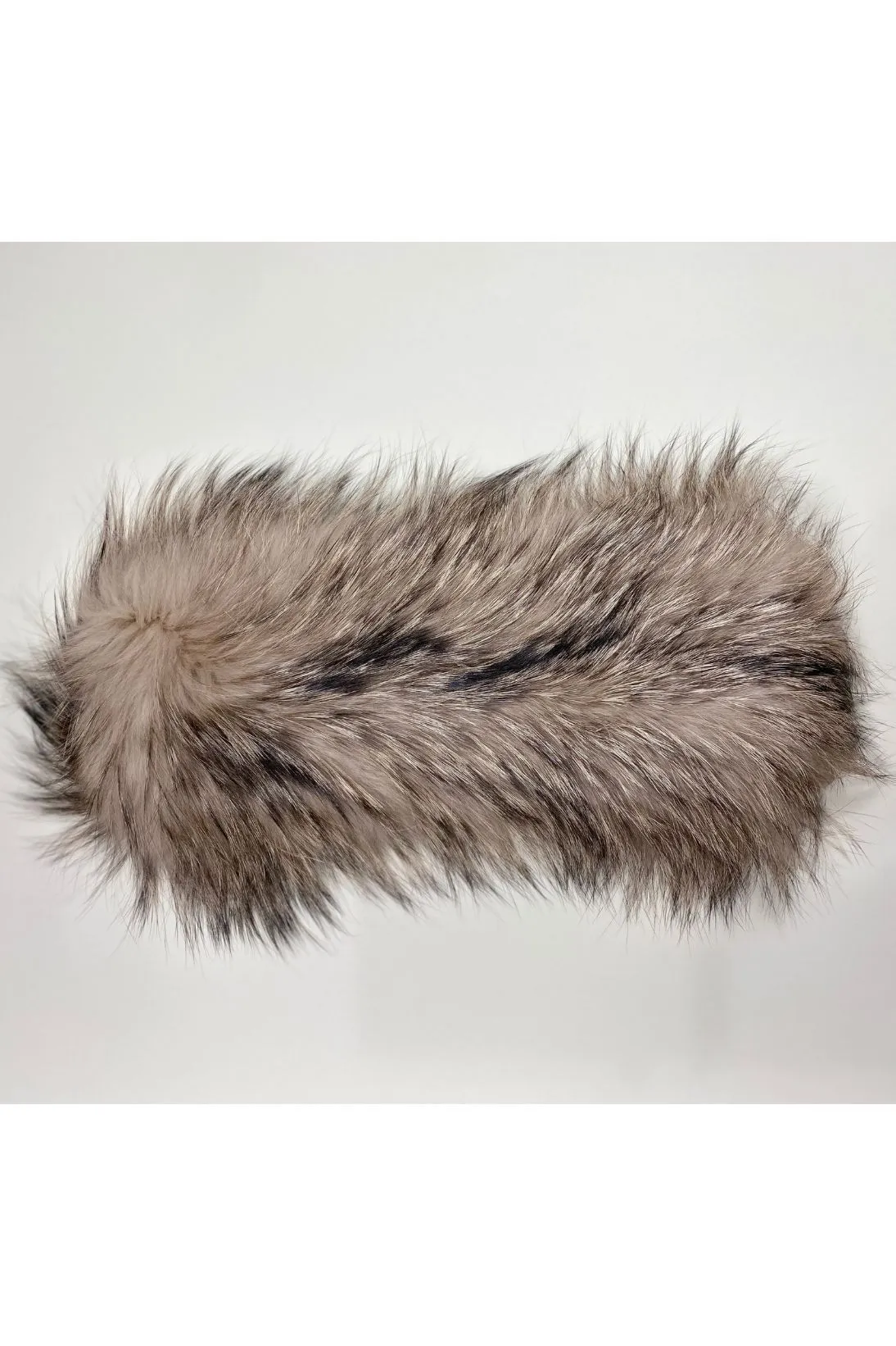 SILVER FOX FUR AND CASHMERE MUFFLER