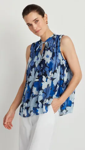 SLEEVELESS PLEAT AND RELEASE TOP