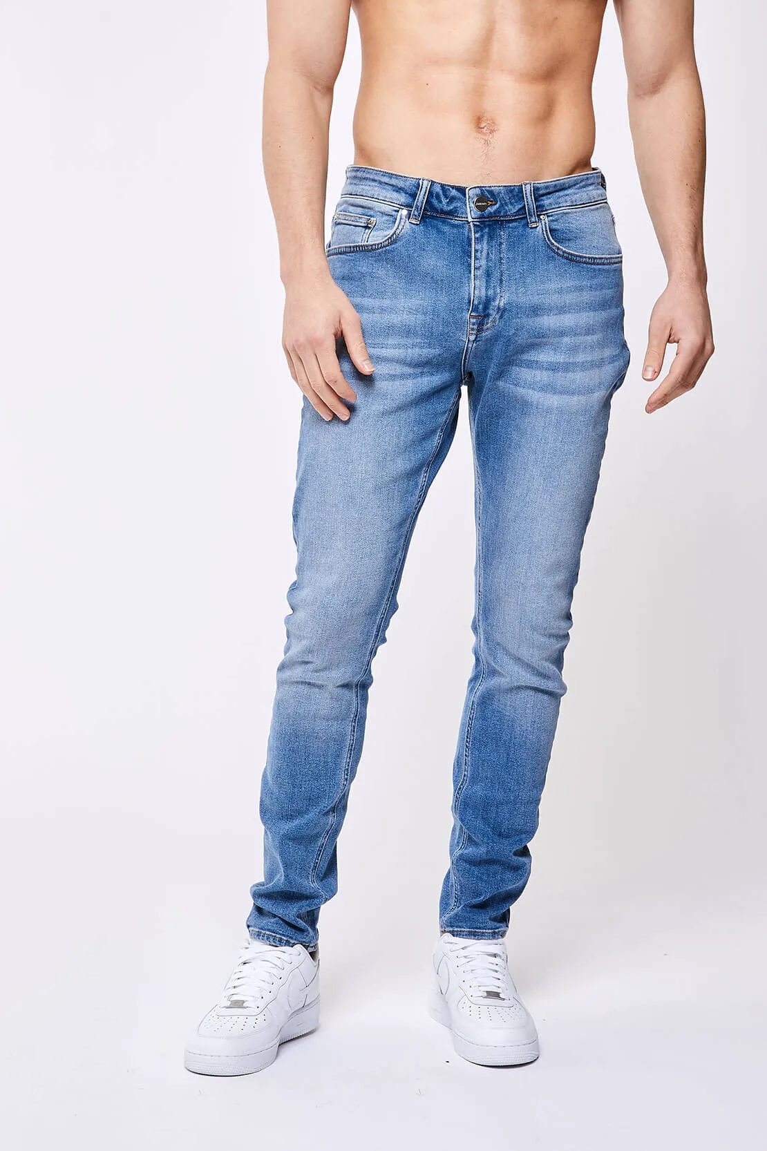 SLIM-FIT JEANS 1.0 - WASHED DARK BLUE