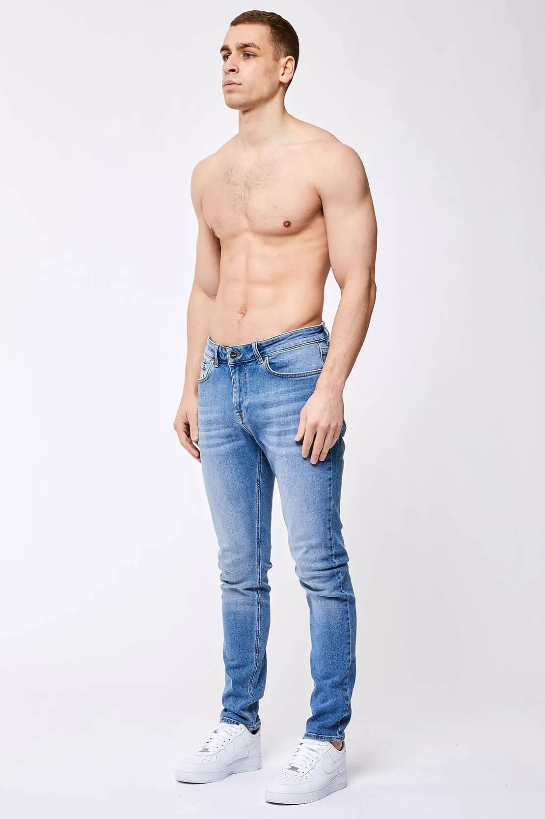 SLIM-FIT JEANS 1.0 - WASHED DARK BLUE