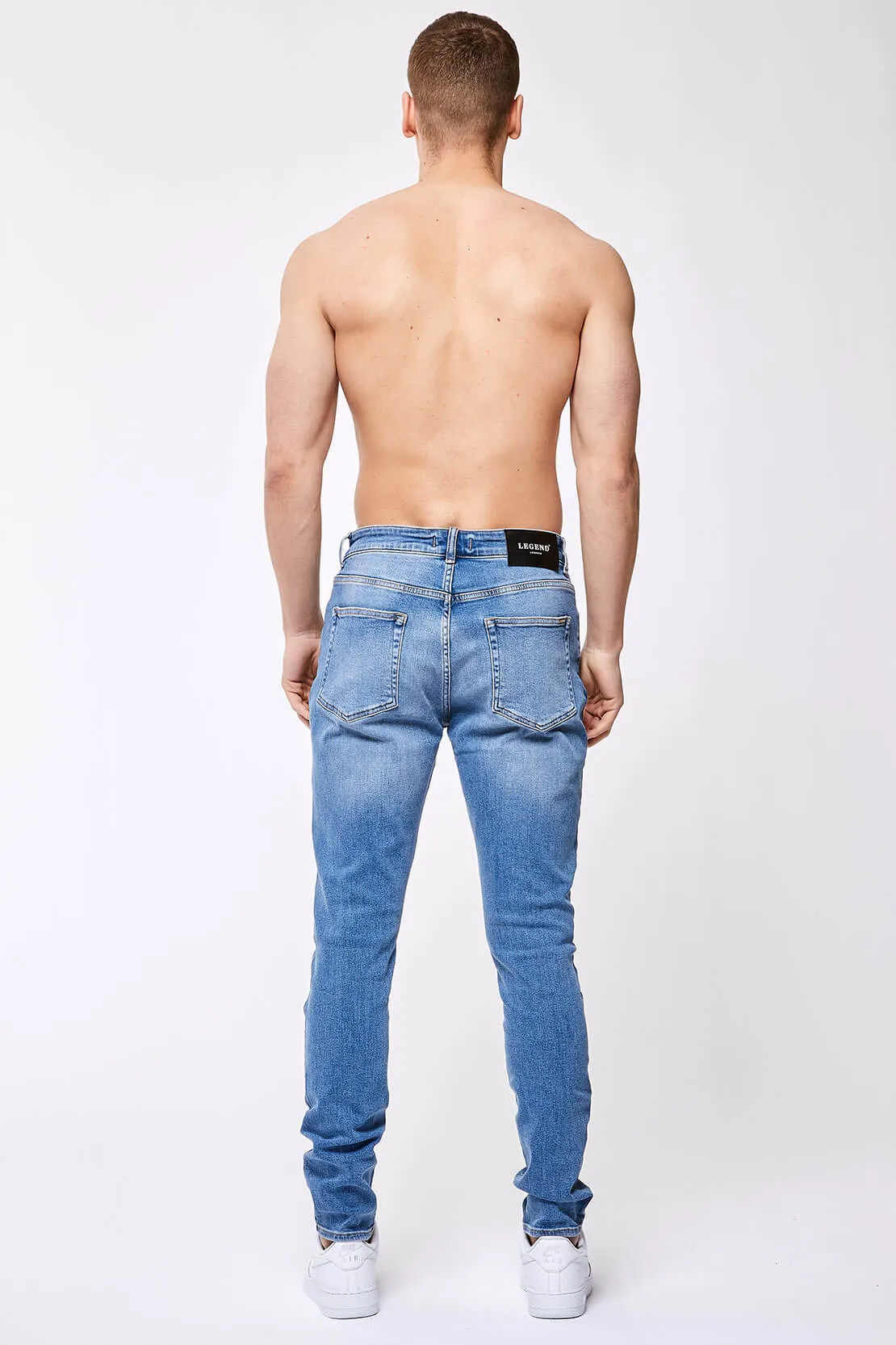 SLIM-FIT JEANS 1.0 - WASHED DARK BLUE