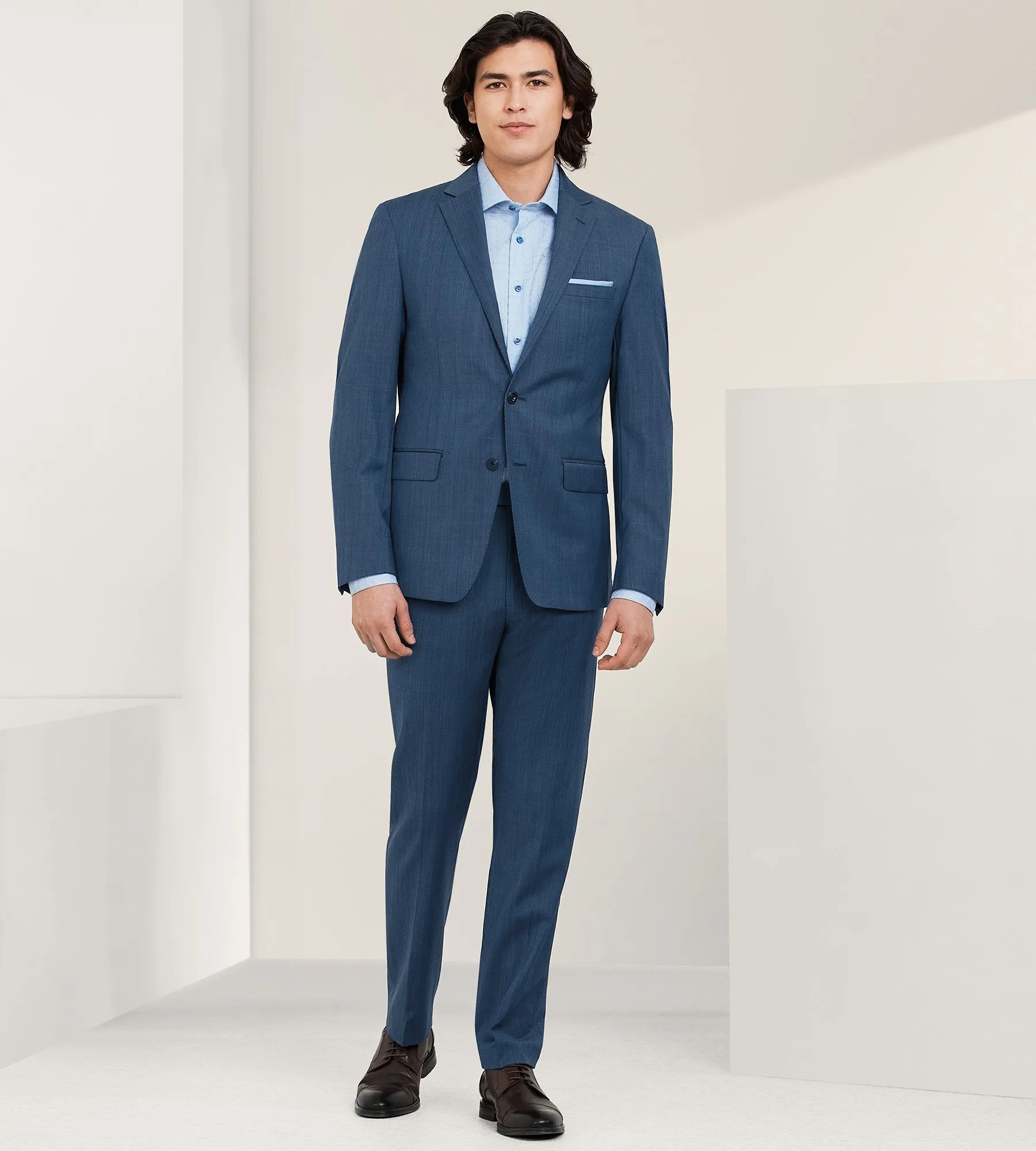 Slim Fit Stretch Solid Suit Separate Jacket