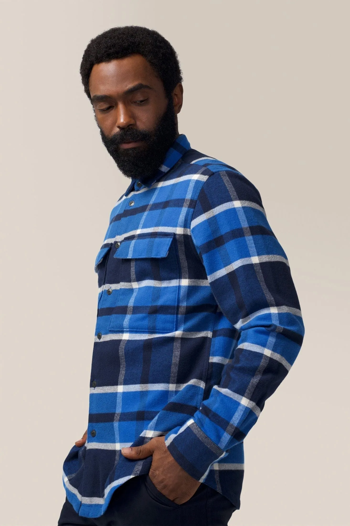 Stadium Shirt Jacket | Brushed Flannel