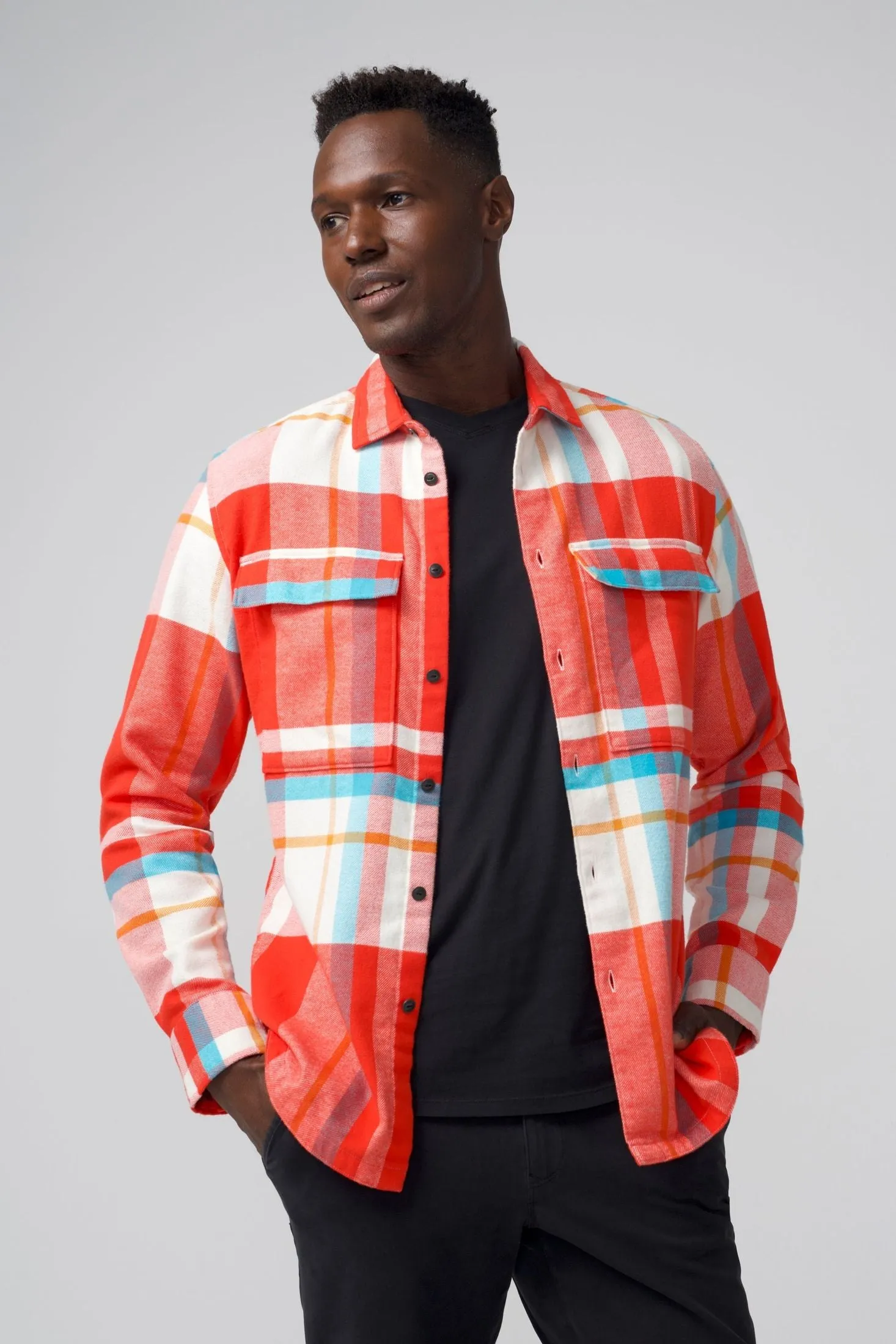 Stadium Shirt Jacket | Brushed Flannel