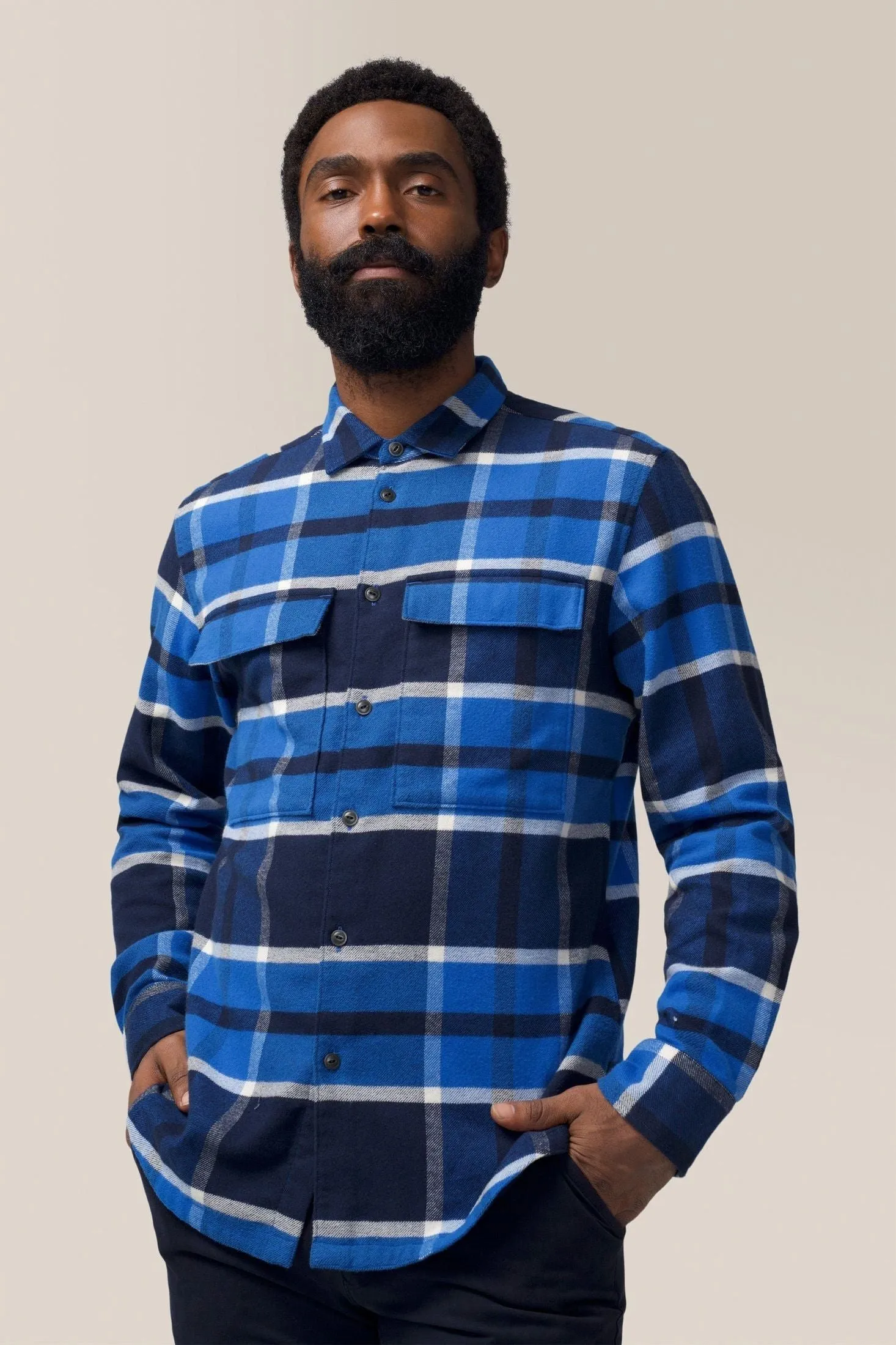 Stadium Shirt Jacket | Brushed Flannel