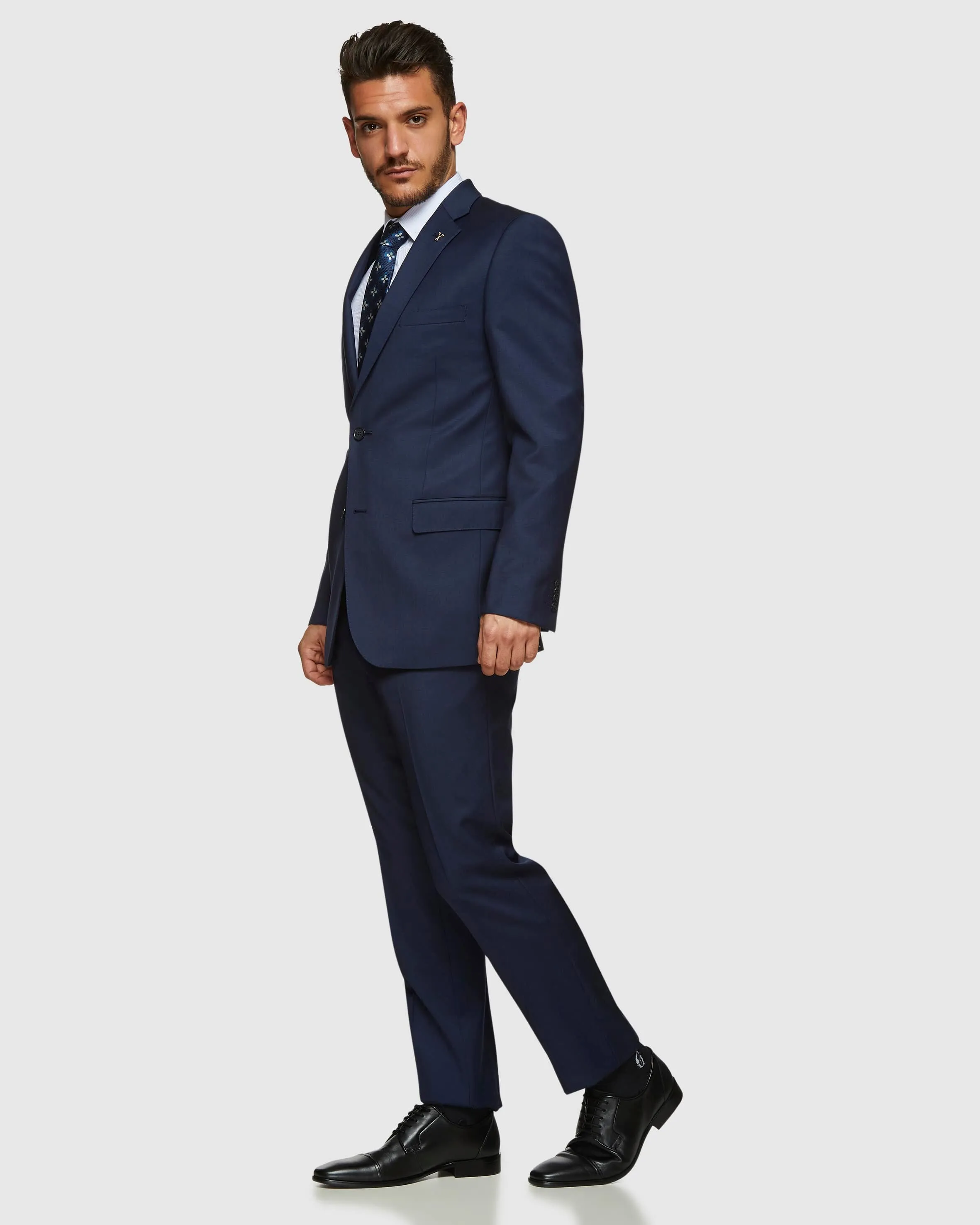 Studio Italia Blue Wool Suit Set