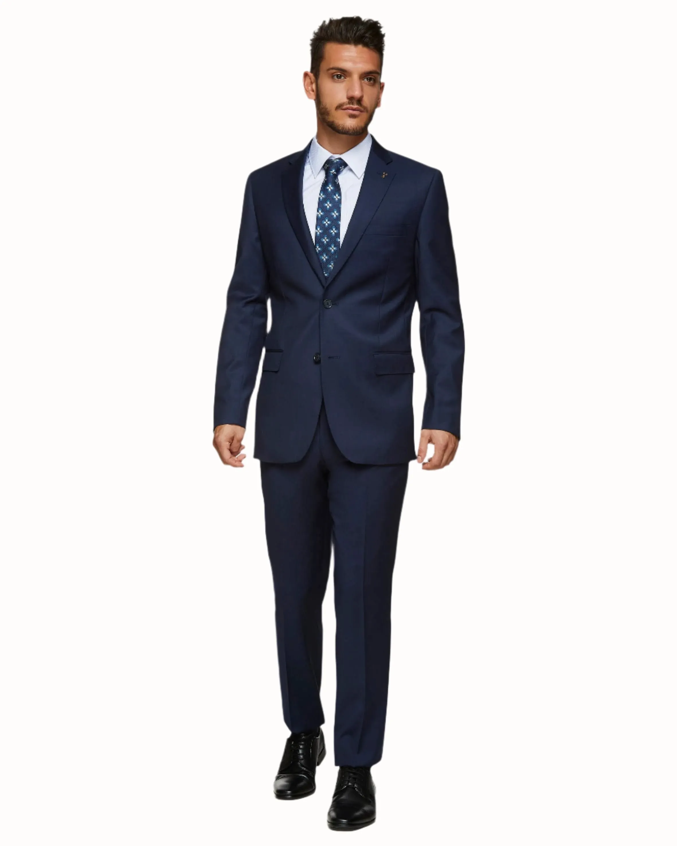 Studio Italia Blue Wool Suit Set