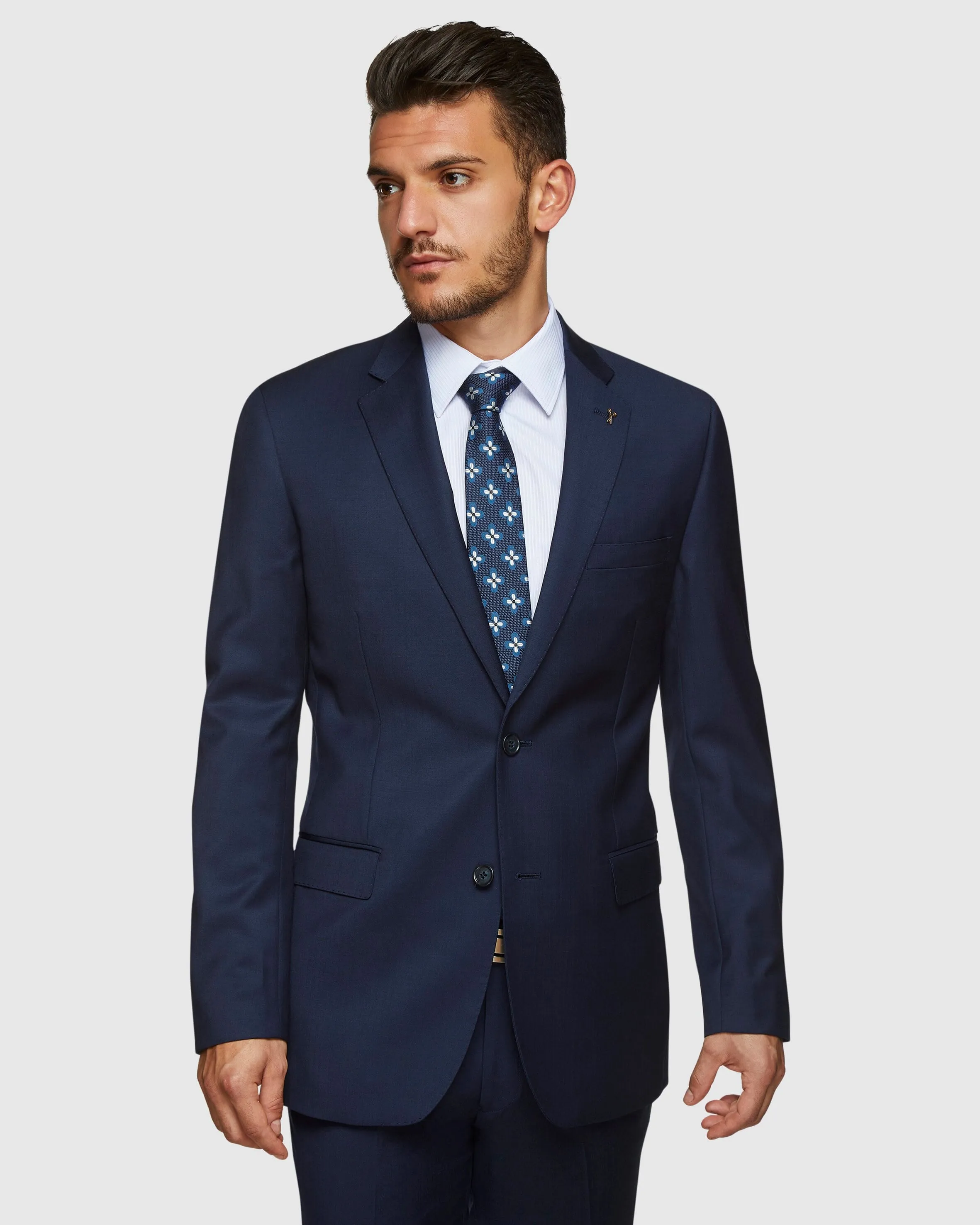 Studio Italia Blue Wool Suit Set