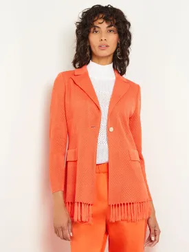 Tailored Fit Jacket - One-Button Ottoman Knit