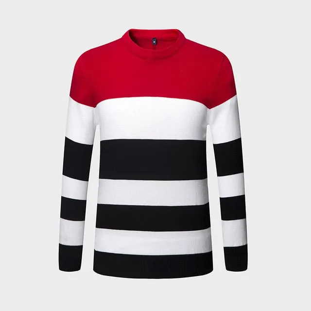 Trend Stripe Slim Fit Winter Pullover