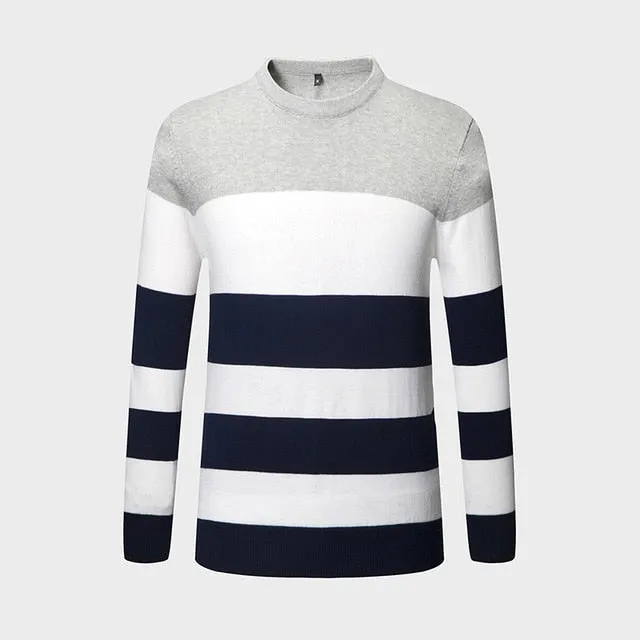 Trend Stripe Slim Fit Winter Pullover