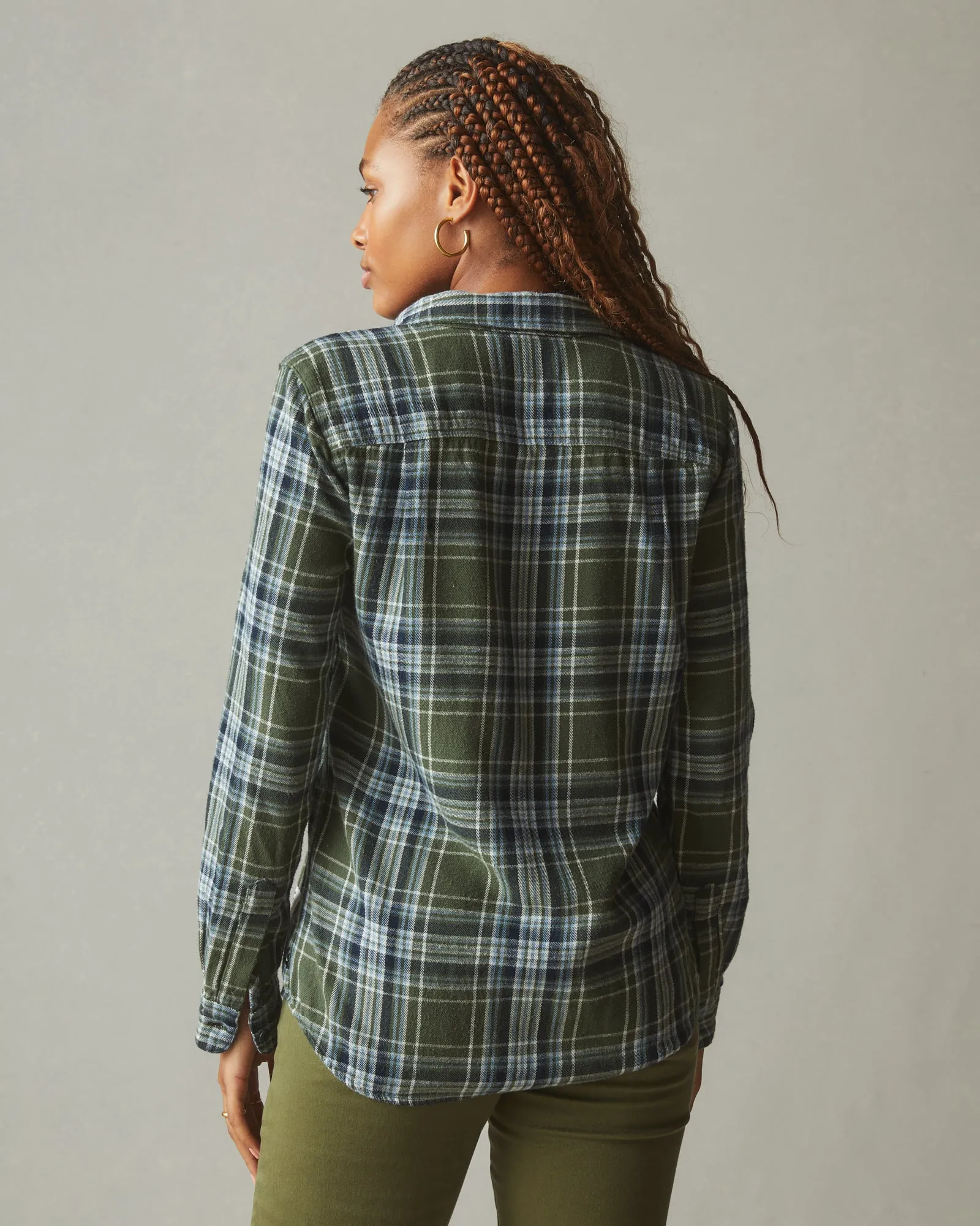 Vintage Flannel - Sage Plaid