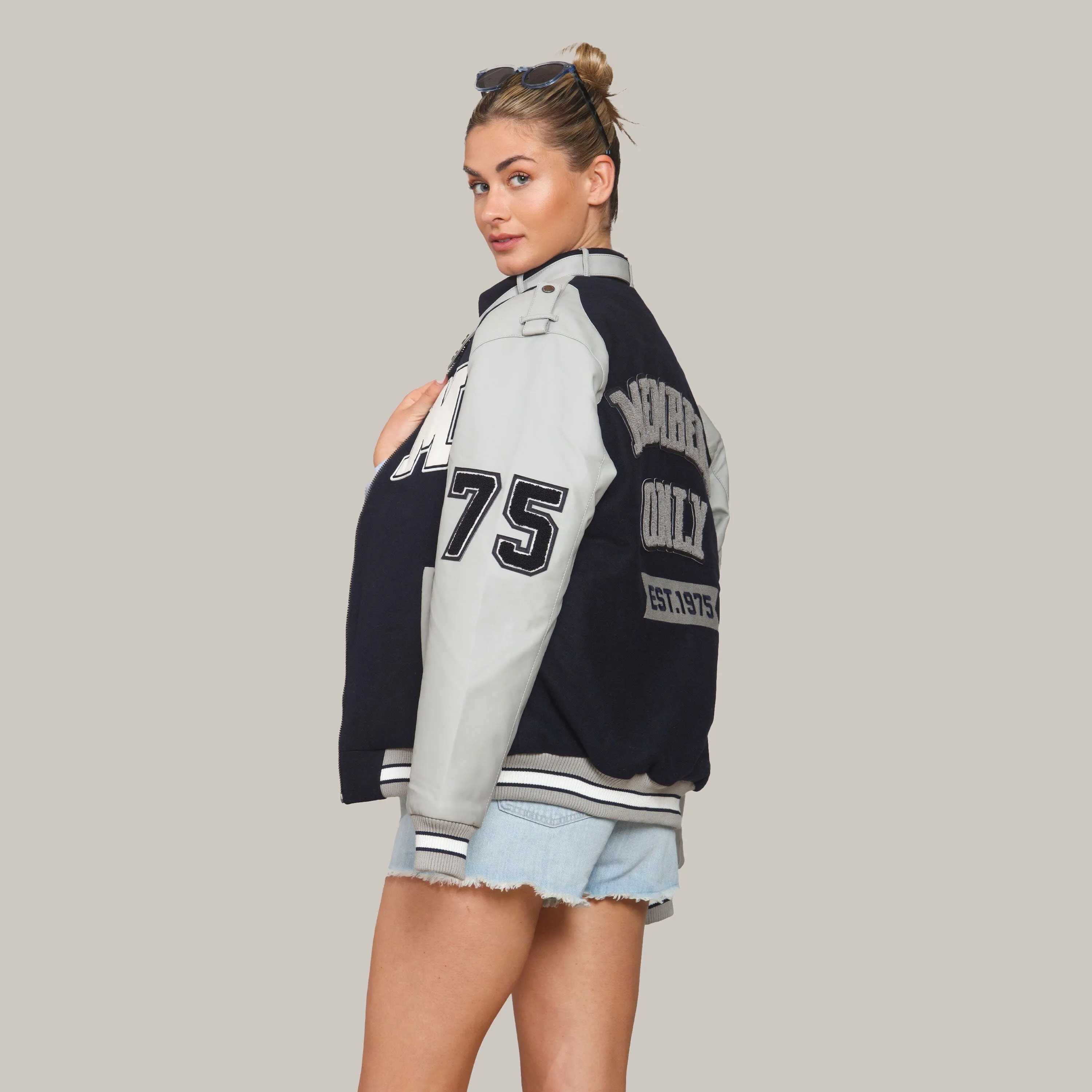 Women's Oversized Varsity Jacket