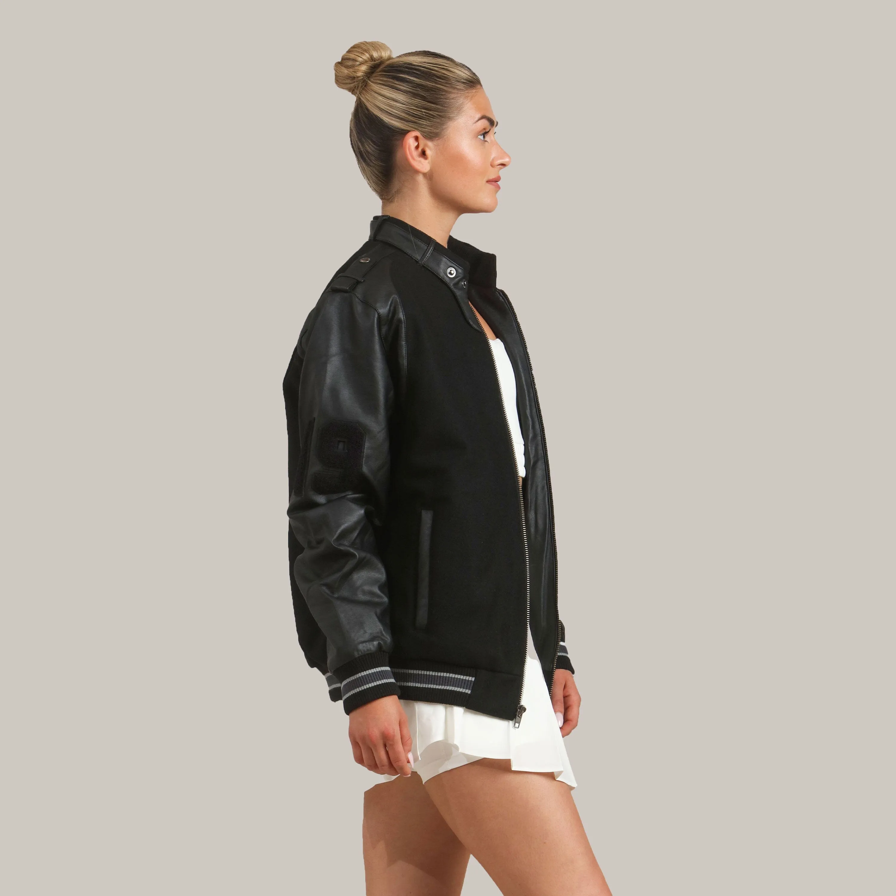 Women's Oversized Varsity Jacket