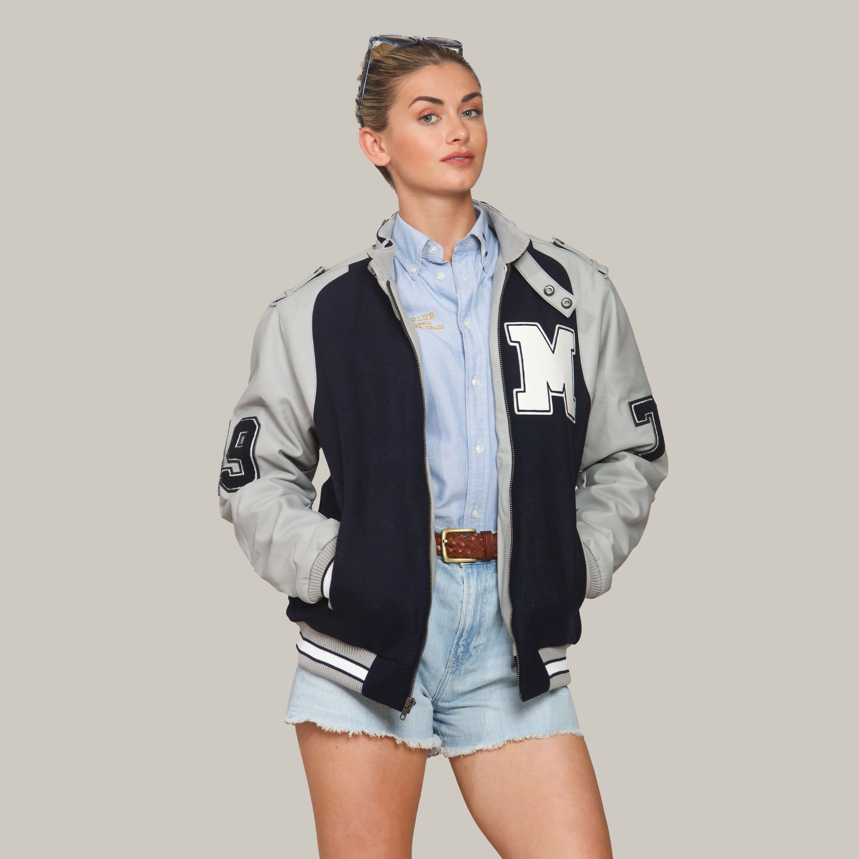 Women's Oversized Varsity Jacket