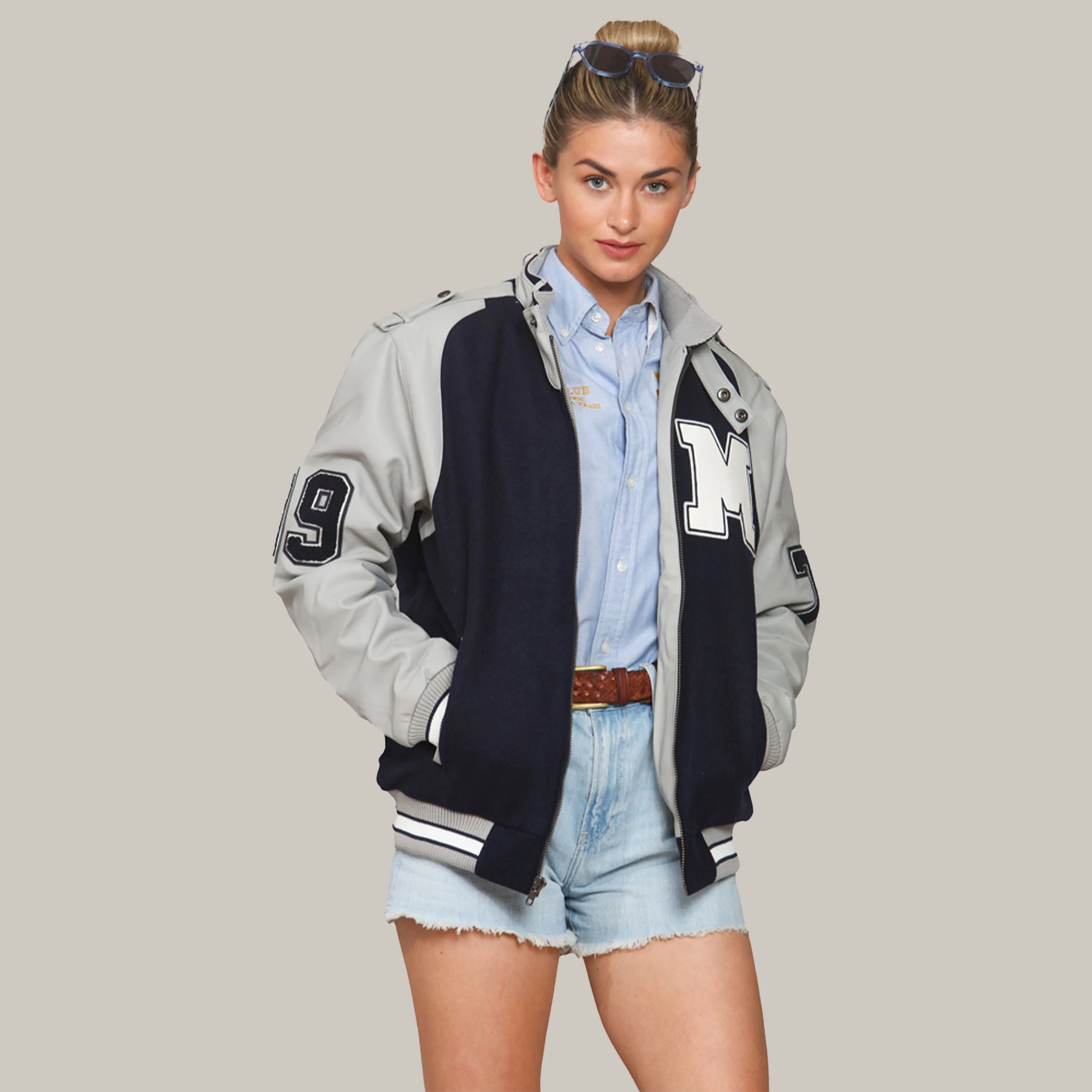 Women's Oversized Varsity Jacket