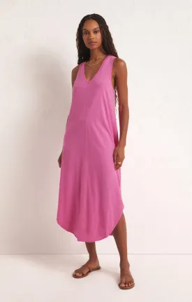 Z Supply Essentials Reverie Midi Dress (Heartbreaker Pink)