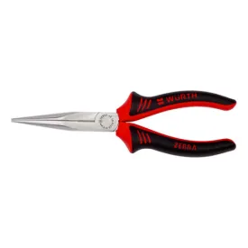 ZEBRA Needle Nose Pliers - 160mm Length 40 Degree Jaw Shape 46mm Nose Length